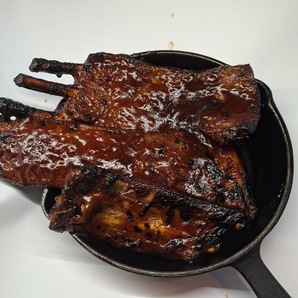 Grilled Spare Ribs in BBQ Sauce