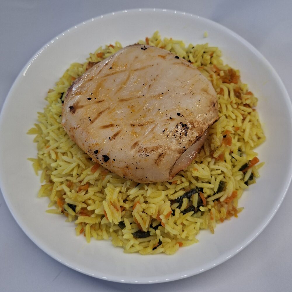 grilled calamari with rice